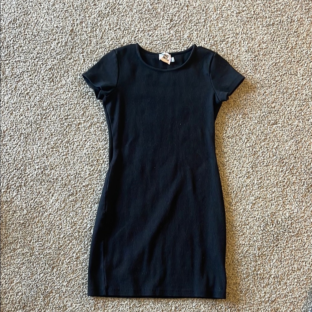 Princess Polly Black T-Shirt Dress